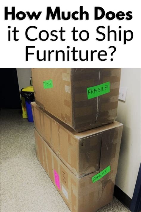 how much to ship furniture to another state